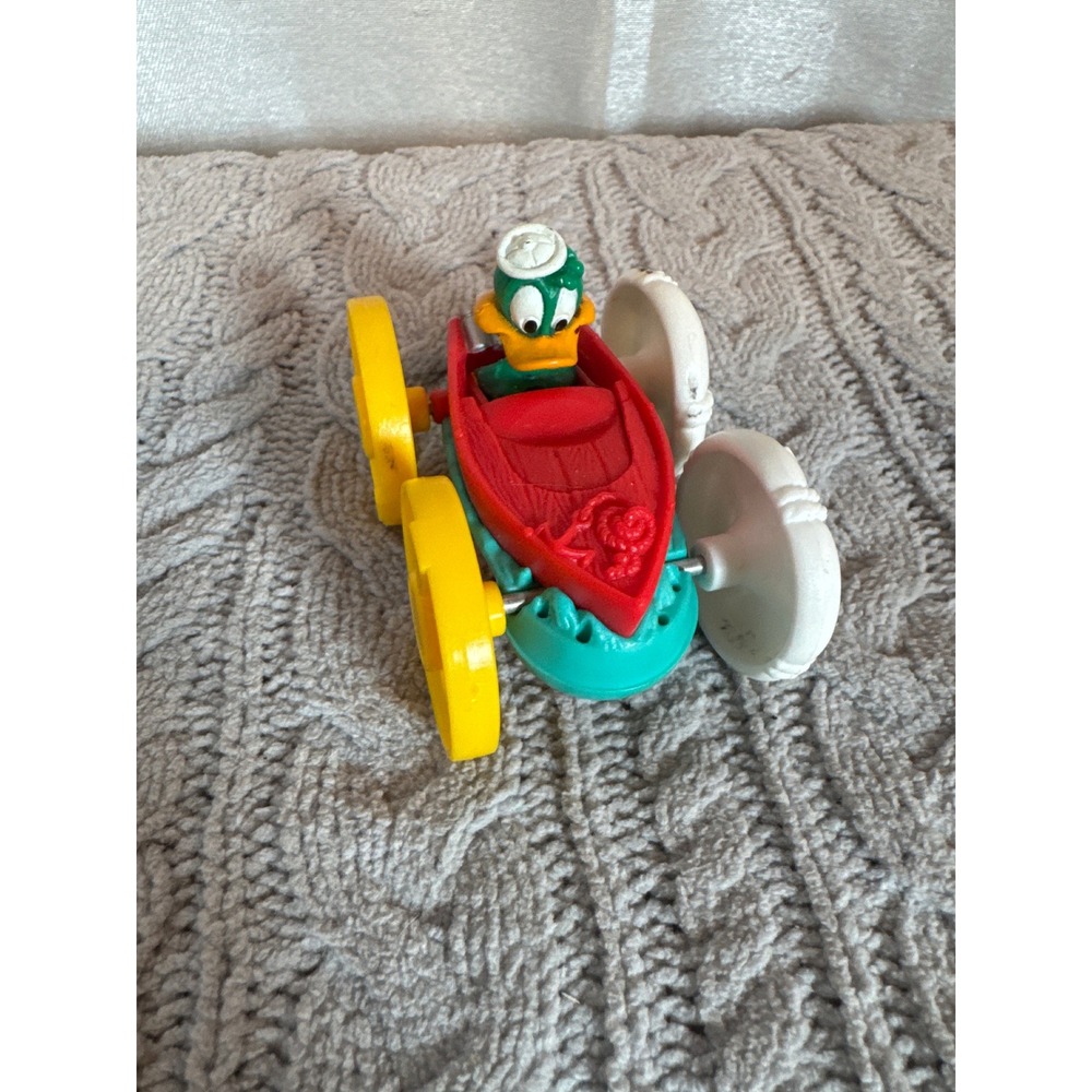 Vintage Tiny Tunes Babs Bunny and Plucky Duck McDonald's Happy Meal Toy Car 1991